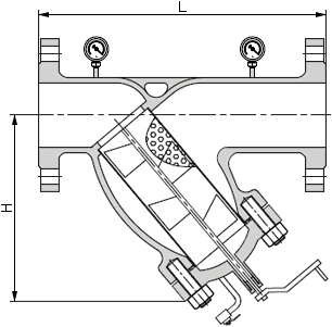鑄鋼手搖刷式Y型過濾器